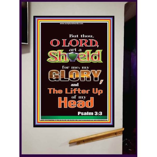 A SHIELD FOR ME   Portrait of Faith Wooden Framed   (GWJOY3975)   