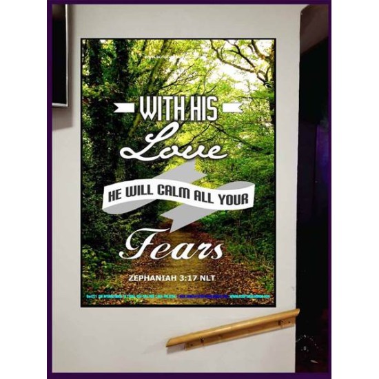 WILL CALM ALL YOUR FEARS   Christian Frame Art   (GWJOY4271)   