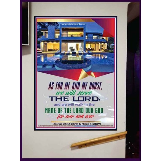 WE WILL SERVE THE LORD   Framed Bible Verses   (GWJOY4567)   