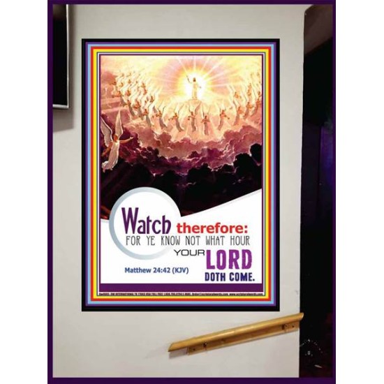 WATCH THEREFORE   Bible Verse Wall Art Frame   (GWJOY4665)   