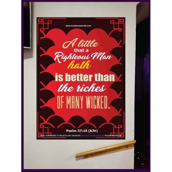 A RIGHTEOUS MAN   Bible Verses  Picture Frame Gift   (GWJOY4785)   