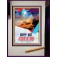 WEEP NOT JESUS IS LORD   Framed Bible Verse   (GWJOY4849)   