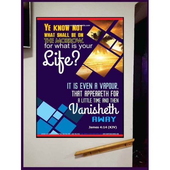 WHAT IS YOUR LIFE   Framed Bible Verses   (GWJOY4958)   