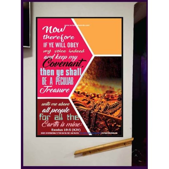 BE A PECULIAR TREASURE   Large Frame Scripture Wall Art   (GWJOY4978)   