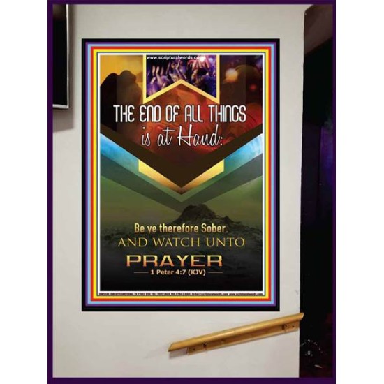 WATCH UNTO PRAYER   Portrait of Faith Wooden Framed   (GWJOY5140)   