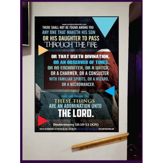 ABOMINATION UNTO THE LORD   Scriptures Wall Art   (GWJOY5190)   