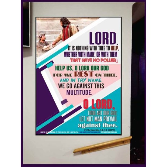 WE REST ON THEE   Frame Bible Verse   (GWJOY5219)   