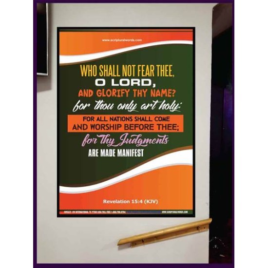 WHO SHALL NOT FEAR THEE   Christian Paintings Frame   (GWJOY5523)   