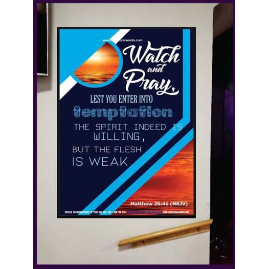 WATCH AND PRAY   Contemporary Christian Poster   (GWJOY5528)   