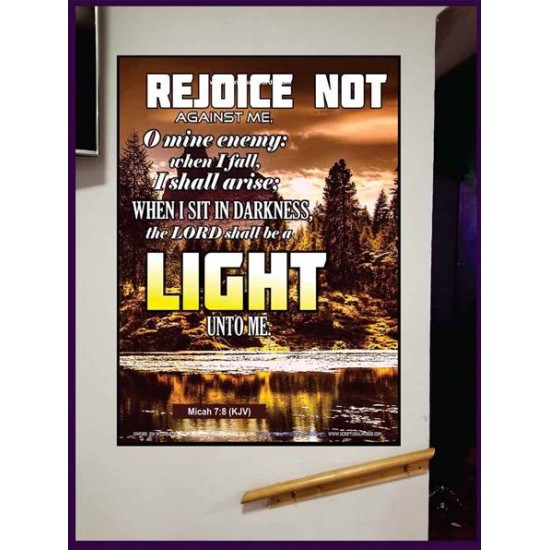 A LIGHT   Scripture Art Acrylic Glass Frame   (GWJOY6385)   