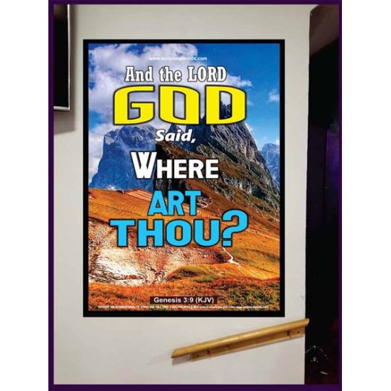 WHERE ARE THOU   Custom Framed Bible Verses   (GWJOY6402)   