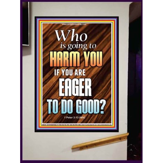 WHO IS GOING TO HARM YOU   Frame Bible Verse   (GWJOY6478)   