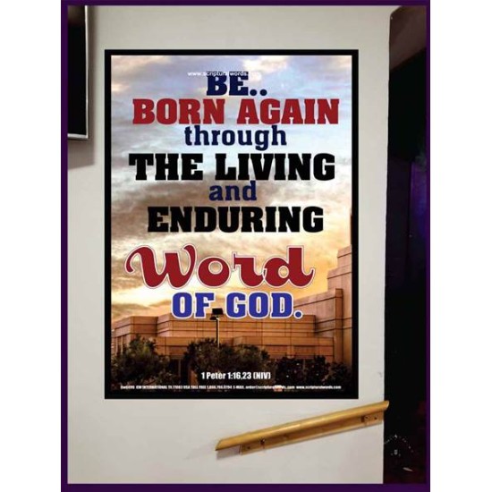 BE BORN AGAIN   Bible Verses Poster   (GWJOY6496)   