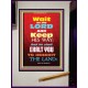 WAIT ON THE LORD   Bible Verses Wall Art Acrylic Glass Frame   (GWJOY6535)   