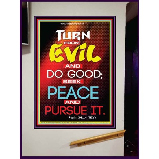 TURN FROM EVIL   Scripture Art   (GWJOY6785)   