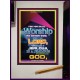 WORSHIP   Religious Art Frame   (GWJOY7346)   