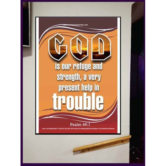 A VERY PRESENT HELP   Scripture Wood Frame Signs   (GWJOY751)   