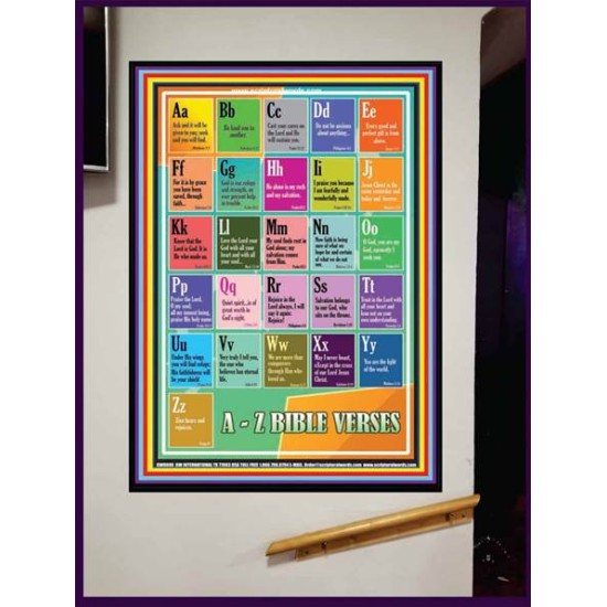 A-Z BIBLE VERSES   Christian Quote Framed   (GWJOY8088)   