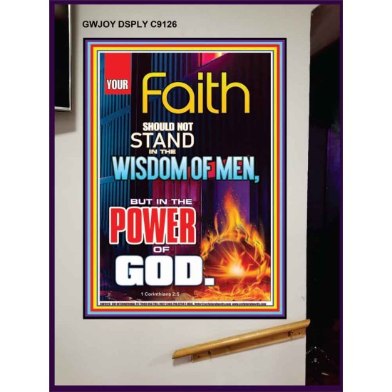 YOUR FAITH   Frame Bible Verse Online   (GWJOY9126)   