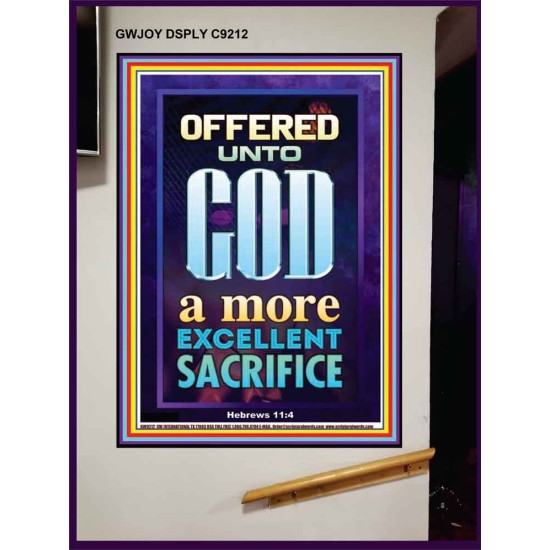 A MORE EXCELLENT SACRIFICE   Contemporary Christian poster   (GWJOY9212)   