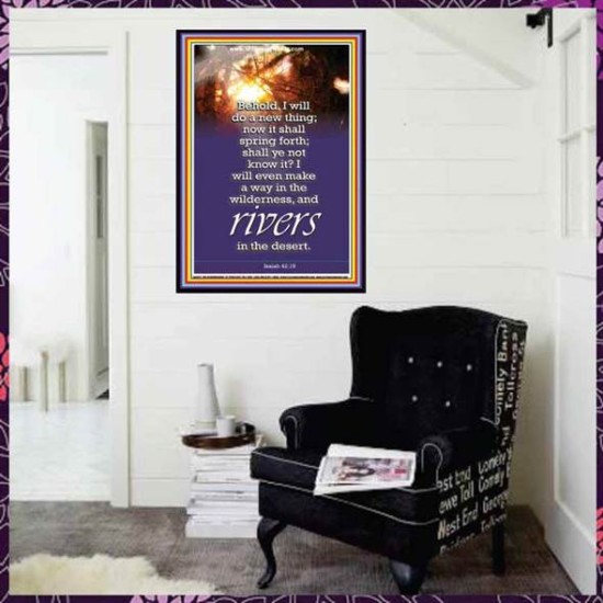 A NEW THING DIVINE BREAKTHROUGH   Printable Bible Verses to Framed   (GWJOY022)   