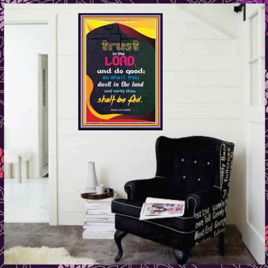 TRUST IN THE LORD   Bible Verses Framed Art   (GWJOY4779)   