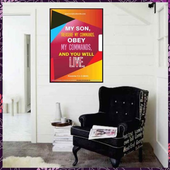 YOU WILL LIVE   Bible Verses Frame for Home   (GWJOY4788)   