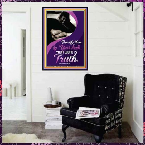 YOUR WORD IS TRUTH   Bible Verses Framed for Home   (GWJOY5388)   