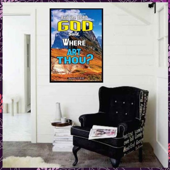 WHERE ARE THOU   Custom Framed Bible Verses   (GWJOY6402)   