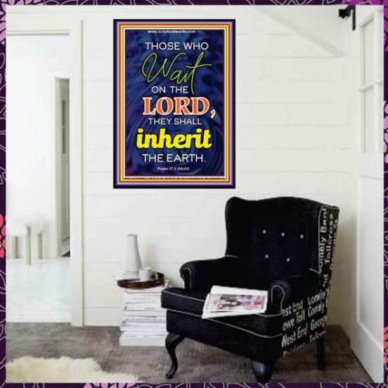 WAIT ON THE LORD   contemporary Christian Art Frame   (GWJOY6519)   