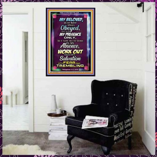 WORK OUT YOUR SALVATION   Christian Quote Frame   (GWJOY6777)   