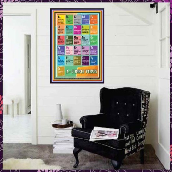 A-Z BIBLE VERSES   Christian Quote Framed   (GWJOY8088)   