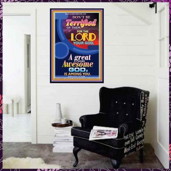 A GREAT AND AWSOME GOD   Framed Religious Wall Art    (GWJOY8149)   