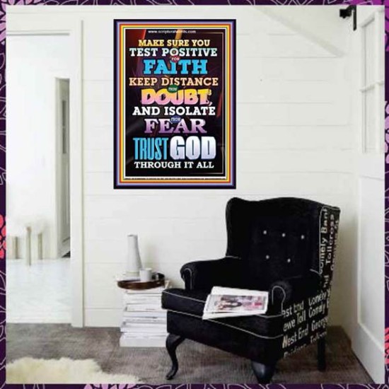 TRUST GOD AT ALL TIMES   Biblical Paintings Acrylic Glass Frame   (GWJOY8415)   