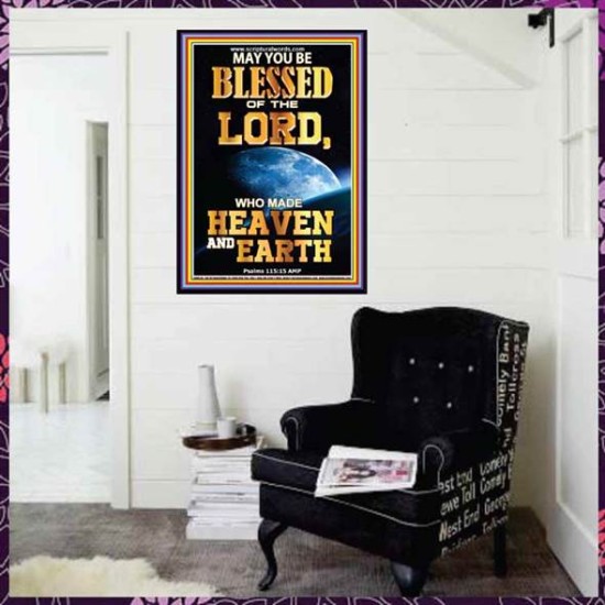WHO MADE HEAVEN AND EARTH   Encouraging Bible Verses Framed   (GWJOY8735)   