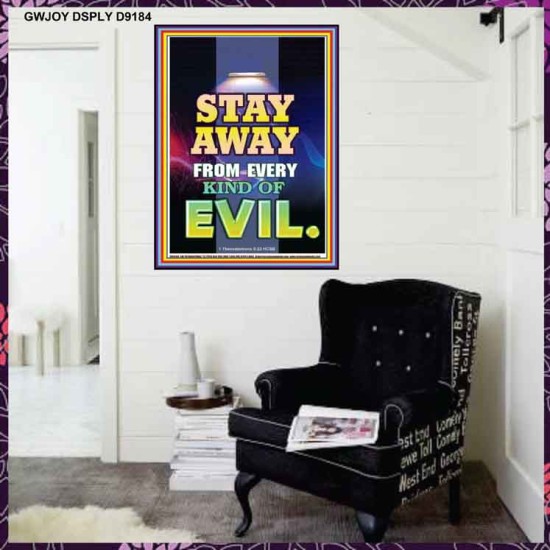 ABSTAIN FROM EVIL   Scripture Art Prints   (GWJOY9184)   