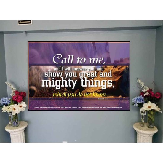 SHEW THEE GREAT AND MIGHTY THINGS   Kitchen Wall Dcor   (GWJOY271B)   