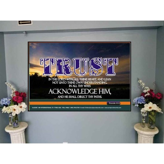 TRUST IN THE LORD   Modern Wall Art   (GWJOY295)   