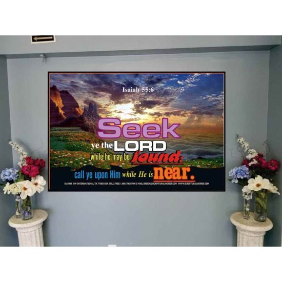 SEEK YE THE LORD   Bible Verse Frame Online   (GWJOY3488)   