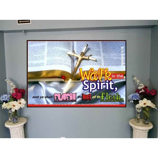 WALK IN THE SPIRIT   Framed Bible Verse   (GWJOY3720)   