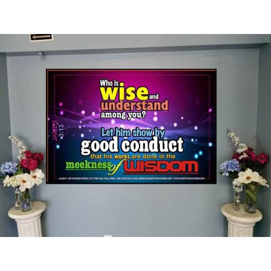 WISDOM   Scriptural Framed Signs   (GWJOY3817)   