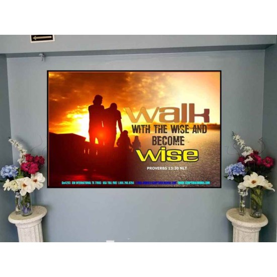 WALK WITH THE WISE   Framed Bible Verses   (GWJOY4293)   