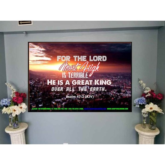 A GREAT KING   Christian Quotes Framed   (GWJOY4370)   