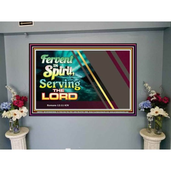 SERVE THE LORD   Christian Quotes Framed   (GWJOY7825)   