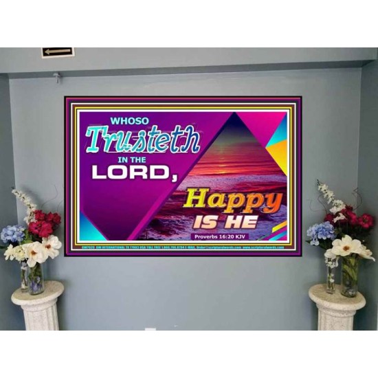 TRUST IN THE LORD   Framed Bedroom Wall Decoration   (GWJOY7920)   