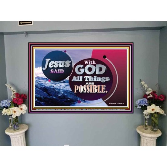 ALL THINGS ARE POSSIBLE   Large Frame   (GWJOY7964)   
