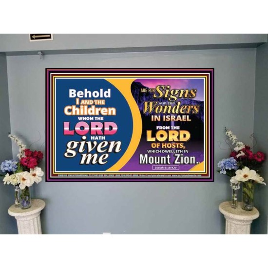 SIGNS AND WONDERS   Framed Scriptural Dcor   (GWJOY8180)   
