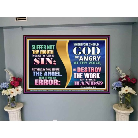 SIN NOT   Scripture Art Wooden Frame   (GWJOY8899)   