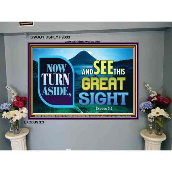 SEE THIS GREAT SIGHT    Custom Frame Scriptures   (GWJOY9333)   