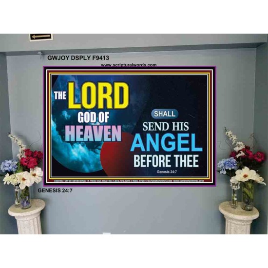 SEND HIS ANGEL BEFORE THEE   Framed Scripture Dcor   (GWJOY9413)   